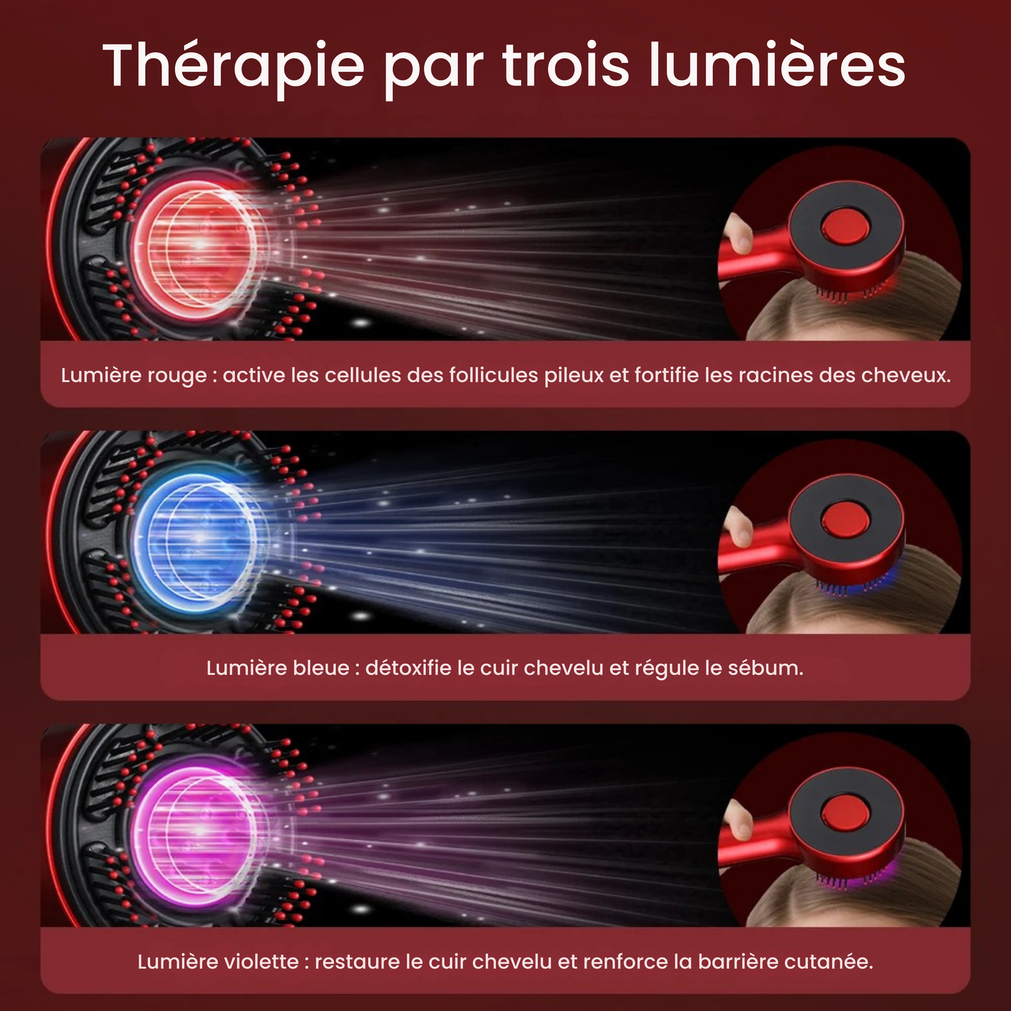 La 1ère brosse électrique pour massage du cuir chevelu au Maroc
